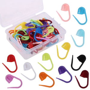 50 Pcs Mix Color Knitting Stitch Counter Crochet Locking Stitch Markers Safety Pin Decor DIY Craft Sewing Projects Supplies