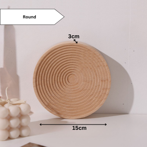 Ready Stock Ripple Wooden Decoration Tray Display Natural Beech Nordic Japandi Style Board Hiasan Kayu Minimalist Dekorasi Rumah Meja Rak Serbaguna Storage Organizer Smooth Edge Coaster Props Muji Candle Aroma Food Dessert Cafe Living Room Decor Flower