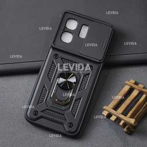 Infinix Hot 50I Case Robot Ringstand Slide Kamera Infinix Hot 50I