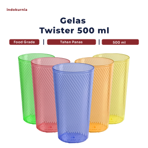 Indokurnia Gelas Twister 500 mL Ori