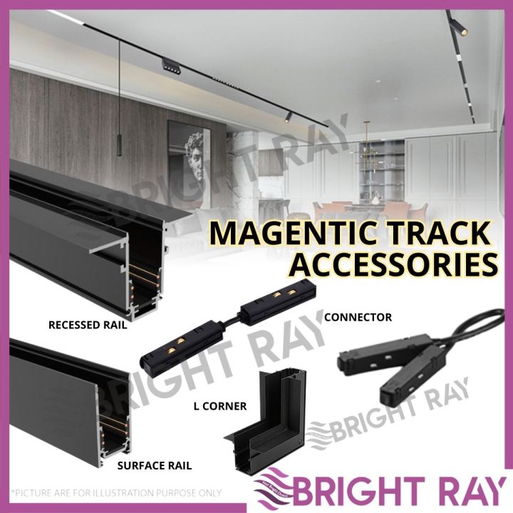 MAGNETIC Track Light System Recessed Magnetic Track Lighting Linear LED ...