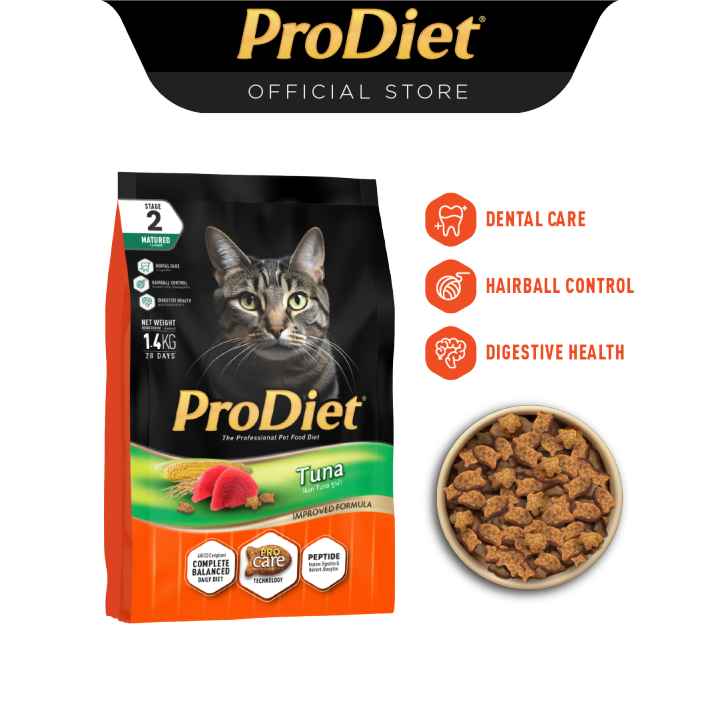 ProDiet 1.4KG Fresh Tuna Dry Cat Food Fresh x 3 Packs makanan