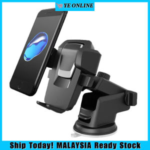 Universal Silicone Sucker Car Mobile Holder Mount Long Neck 360° Rotation Ultimate Reusable Suction Cup Car Phone Holder