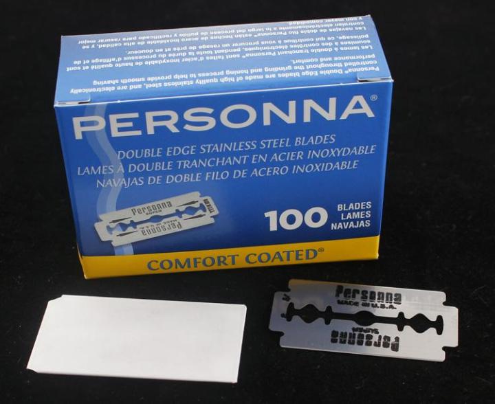 PERSONNA double edge razor blades 600257 (1 box, 100 blades) Lazada