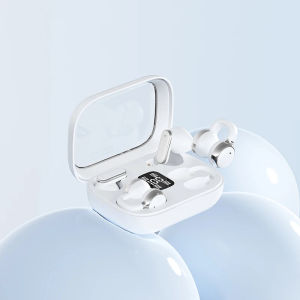 Thời trang Q10 Cặp đôi Bluetooth Tai nghe nhét tai không dây Tai nghe có độ bền cao Tai nghe có viên nang trong suốt cho âm nhạc Thể thao2026