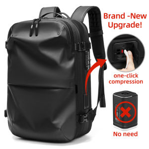 SEA CHOICE Vacuum Airbag BackpackExpandableBusiness Laptop Travel BagTSA LockWaterproof