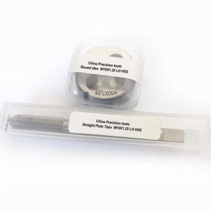 2pcs Metric Left Hand Tap Die Set M10 M10X1.5 M10X0.75 M10X1 LH Thread Straight Flute Plug Taps Round Dies sets M10X1.25 M10X1