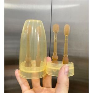 Sét Rơ Lưỡi Silicon bàn Chải Silicon Cho Bé từ  0 - 2 Tuổi chất liệu an toàn cho bé
