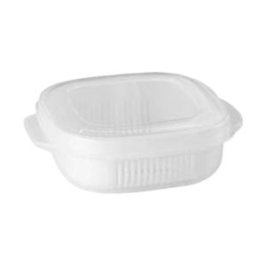 Durable Freezer Safe PP Kitchen Storage Container With Clear Lid Microwaves Heating Resistant Rice Meal Container