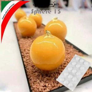 Cetakan silikon bulat bola es batu dome 3CM coklat truffle isian boba pearl permen SPHERE 15