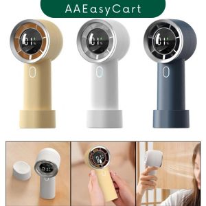 Portable Mini Fan 3000mAh Rechargeable Fan Digital Display Infinite Control High Speed
