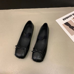 Cổng Đông 2023 Giày Ba Lê Cổ Điển Phong Cách Xiaoxiang Mẫu Mới Mùa Xuân Giày Da Nhỏ Phong Cách Tiên Nữ Giày Thuyền Miệng Nông Nữ