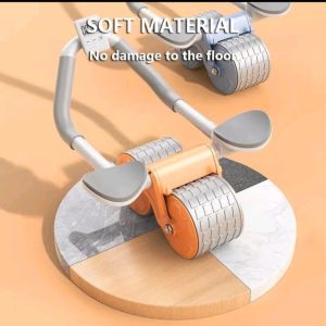 Wheel 2in1 Roller Wheels Plank Trainer Alat Olahraga Push Up Rumah Fit Wheel Abdominal Core/ push up orange / alat push up murah