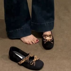 Free Shipping Double-Bow Ballet Flats 2026 Autumn New Collection Round-Toe With Hidden Heel Retro Style WomenS Shoes