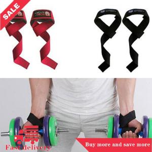 [COD]Flash Delivery 2X Padded weight lifting straps training gym gloves hand bar wrist wraps support