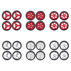 1/18 Remote Control Drift Car Upgrade Tires 4PCS With Metal Rims For Enhanced Control And Stability Driving Experience