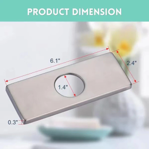 6inch Faucet Plate Hole Cover 304 Stainless Steel Faucet Decorative Plate Faucet Deck Plate For Sink
