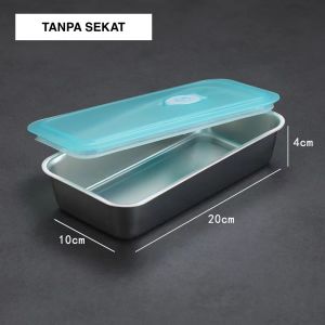 Kotak Makan Ukuran Sedang Bahan SUS304 Tebal Anti Karat Dengan Tutup Anti Masuk Angin