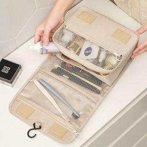 Today Market Travel Toiletry Make up Cosmetics Pouch Organizer with Hook Toiletry Bag