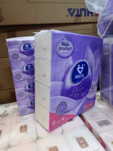 4D Eco Embossing Process Deluxe Tissue Box Shuta 500s < S-0037 > Good Quality Tissue Paper ( xa1Accessories )