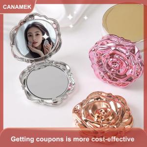 【CANAMEK】 Xách Tay Mini Gương Retro Hoa Hồng Hoa Nhỏ Túi Trang Điểm Gương Hai Mặt Tay Gương Nhỏ Gọn Mỹ Phẩm Vẻ Đẹp Công Cụ Quà Tặng