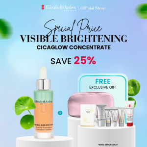 Elizabeth Arden Visible Brightening Cicaglow Concentrate - Peeling Serum - Mencerahkan - Menghaluskan Kulit - Menanangkan Kulit - Best Seller