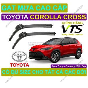 Gạt Mưa Silicon Kính Lái Toyota Corolla Cross Cặp Gạt M.ưa Kính Lái Toyota Corolla Cross Có Đủ S.ize Cho Các Đời