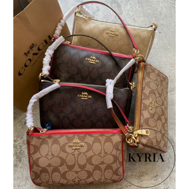 WOMEN BAG COACH SLING BAG TAS WANITA CH TOP HANDLE POUCH IN