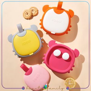BF-C902 Kotak Makan Anak Bentuk Crab Set Sendok Garpu Gunting Kids Lunch Box / Rantang Makan