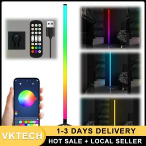 Smart RGB LED Corner Lamp USB Power Supply Modern Mood Lighting with Music Sync Ideal for Living Rooms Bedrooms and Gaming Rooms