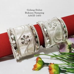SEPASANG GELANG TABUNG / GELANG DUBAI / GELANG PERNIKAHAN TERBARU AAGD1401