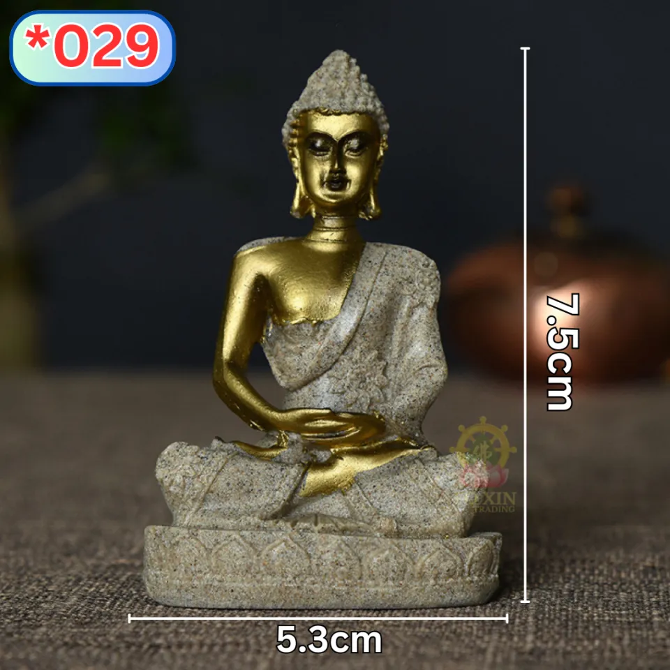 开光天然砂岩小佛像释迦牟尼佛佛祖成功佛如来佛祖小坐佛车佛像小