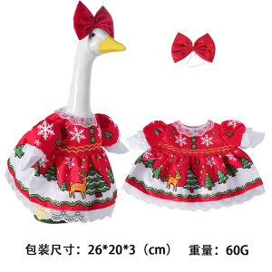 New Christmas porch goose costume 23 Large white goose clothing garden sculpture holiday decoration