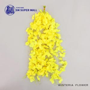 【SM Mall】Fake Wisteria Vine 50cm Purple Artificial Flowers String Hanging Plant for Wedding Arch Party Decor