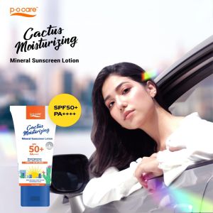 #POCARE CACTUS MOISTURIZING MINERAL SUNSCREEN SPF50+ PA++++ กันแดด สูตรฟิสิคัล กันแสงสีฟ้าและมลภาวะ กันน้ำ WATER RESISTANT