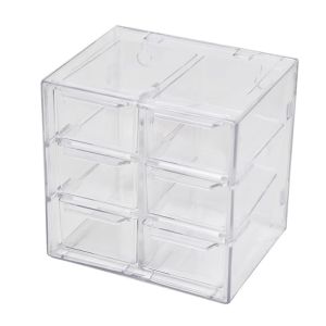 JIJES 6/9/12กริด กล่องเก็บของบนโต๊ะ จุได้มาก วางซ้อนกันได้ เครื่องจ่ายคอนแทคเลนส์แบบใช้แล้วทิ้ง ทนทานต่อการใช้งาน ประเภทลิ้นชักลิ้นชัก ตู้โชว์เครื่องสำอาง เครื่องเขียนแบบอยู่กับที่