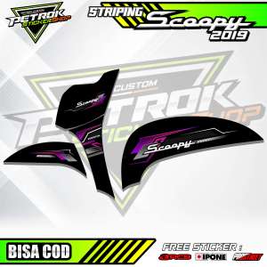 STRIPING VARIASI MOTOR NEW HONDA SCOOPY 2019 / STICKER LIST MOTOR HONDA SCOOPY 2019