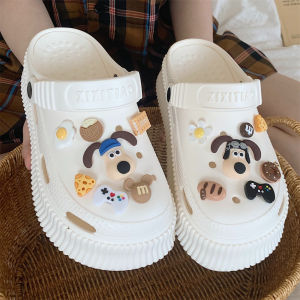 FENTINA Sandal Wanita Kekinian Sandal Kodok Wanita Sandal Slop Wanita Sandal Baim Wedges Anti-selip