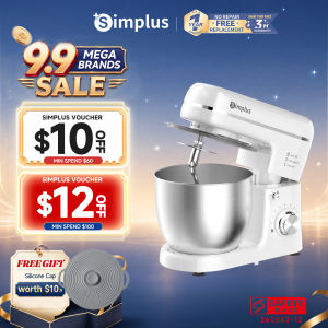 [New Launch] Simlus 5L Stand Mixer  1500W Whipping & Mixing  9 Speed Control DCJH002