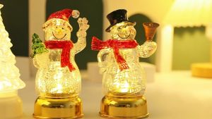 MLADEN Christmas Night Lights Lampu LED Lamp Santa Claus Candle Lamp Table Christmas Decoration Hari Raya