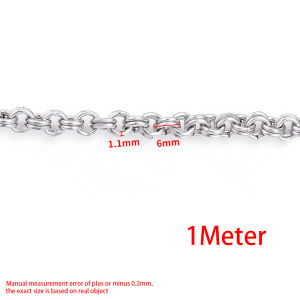 Đôi bằng thép không gỉ vòng dây tròn đồ trang sức tự làm vòng tròn vòng cổ vòng tay quần áo chuỗi phụ kiện