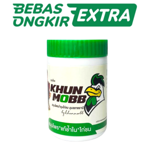 JAMU BUTIRAN (KHUN MOBB LOOK ON 40 BUTIR) WARNA PUTIH - penyembuhan luka habis laga untuk ayam