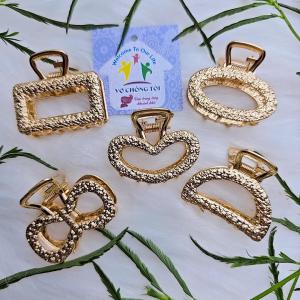 Set 5 gắp tóc hợp kim vàng phong cách Hàn Quốc cao cấp phụ kiện tóc bé gái cao cấp - thương hiệu Vợ Chồng Tôi