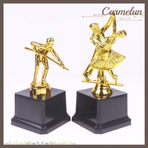 [Carmelun] 1 Piece Competition Cricket School Rewarding Supply Small Prize Cup Childrens Gold Trophy Awards Golf Plastic Model Craft Souvenirs