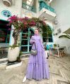 Glamz Shezan gamis brukat dress terbaru pakaian wamita murah mewah elegan pesta kondangan busui. 