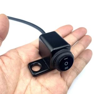 Công tắc đèn 3 chế độ gắn chân gương hàng hợp kim cao câp loại tốt lắp xe máy xe điện siêu bền