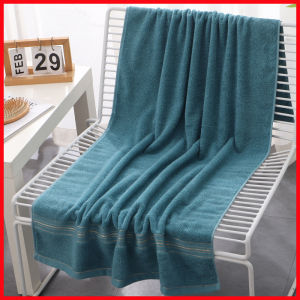 ผ้าเช็ดตัว ลือซี 100% ขนาด 70*140cm 3 สี Cotton ผ้าขนหนู ผ้า เช็ด ตัว โรง ผ้าขนหนูหนาและนุ่ม ดูดซับน้ำดีเยี่ยม ไม่เป็นขุย