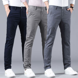 VFA008 S2A0002 VFASION กางเกง ผู้ชาย UP Casual trousers Korean Slim Mens Mid-rise Straight Casual Pants Mens Pants