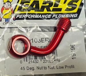 Đầu Earls cong lật 45 độ cho dây dầu phanh dĩa bấm nhập khẩu chính hãng thái lan