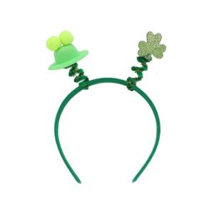 Adult Irish Shamrock Hairband with Shinning Sequins Saint Patricks Day Headband Carnivals Hair Hoop